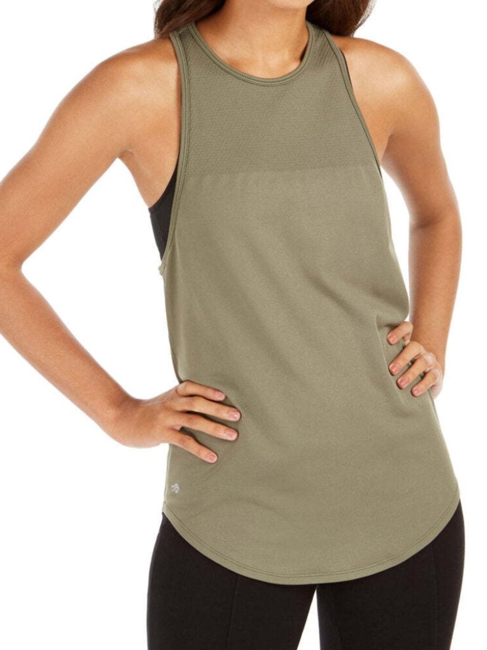 Ideology Womens Activewear Racerback Tank Top